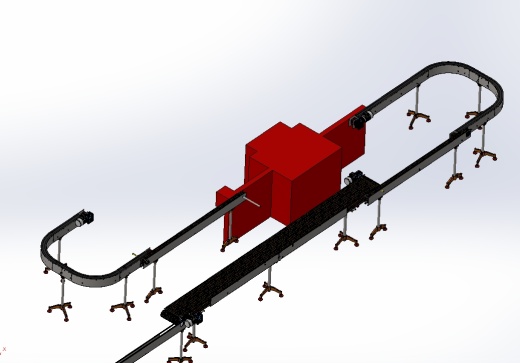 conveyor-355 U型输送带3D数模图纸 x_t格式缩略图